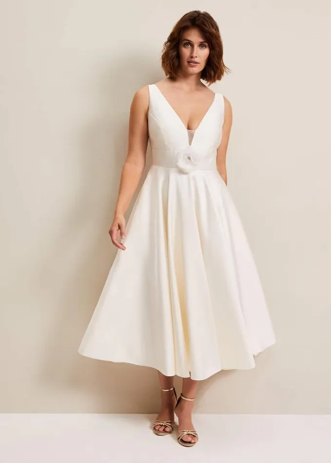 Phase Eight Ariel Fit And Flare Wedding Dress Ivory Women Dresses