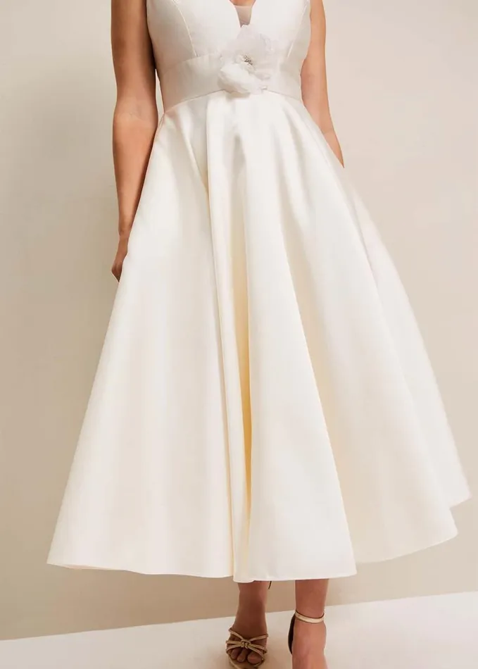 Phase Eight Ariel Fit And Flare Wedding Dress Ivory Women Dresses