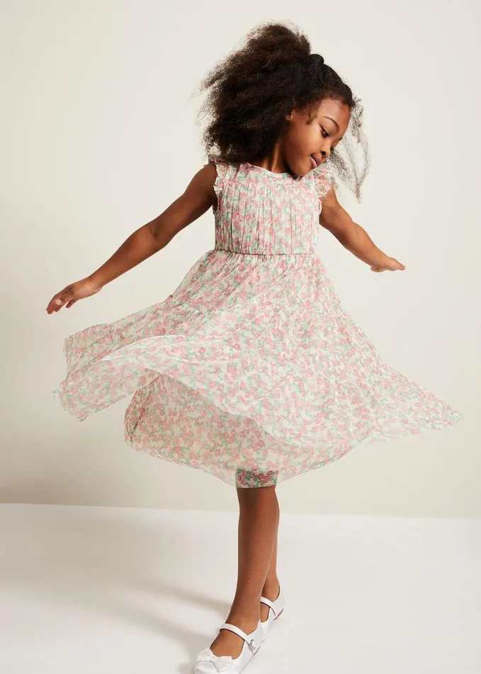 Phase Eight Asha Mesh Floral Smock Dress Multicoloured Women Childrenswear