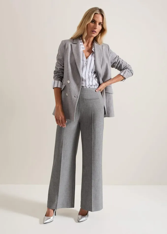 Phase Eight Ashlyn Asymmetric Striped Shirt White Women Shirts and Blouses