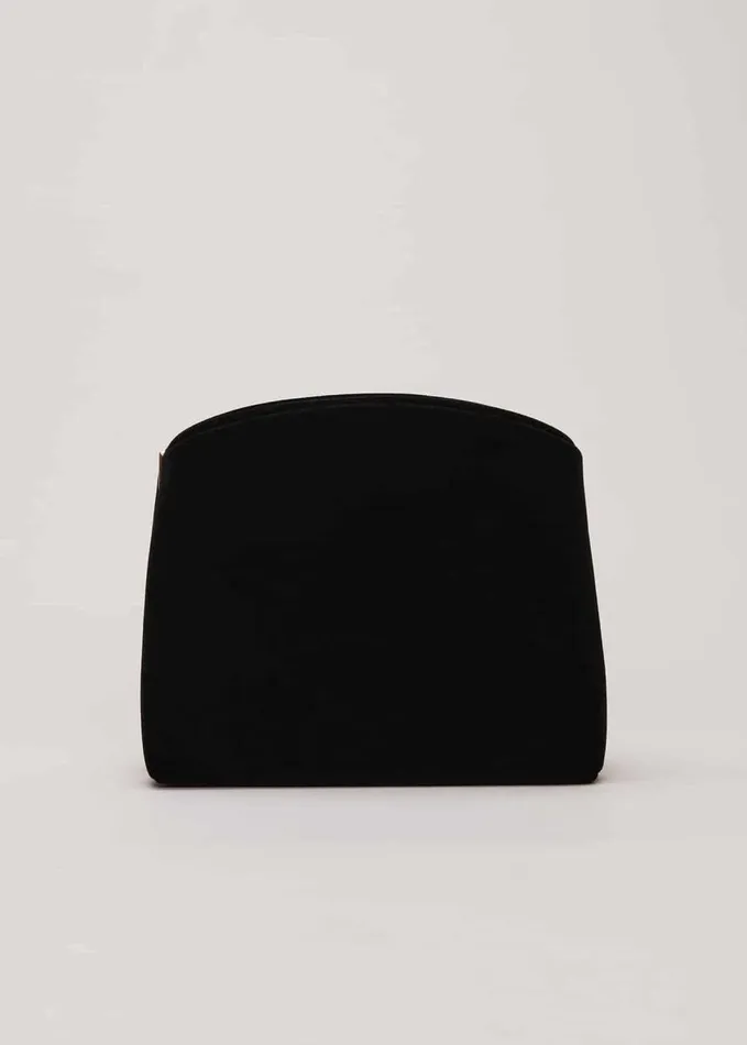Phase Eight Black Velvet Clutch Bag Black Women Bags and Clutches