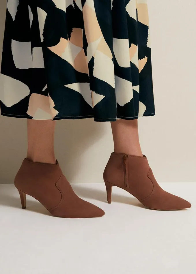 Phase Eight Brown Leather Boots Tan Women Boots