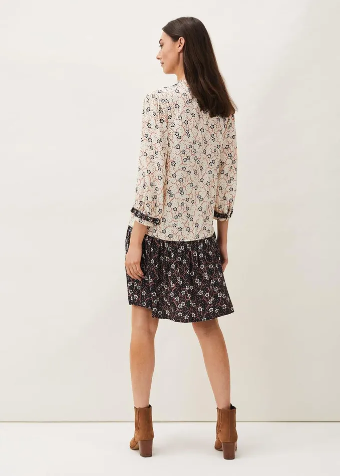 Phase Eight Buttercup Floral Dress Creamblack Women Dresses