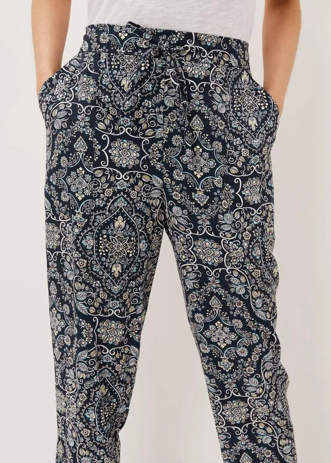 Phase Eight Charlene Paisley Jogger Cherrymulti Women Trousers