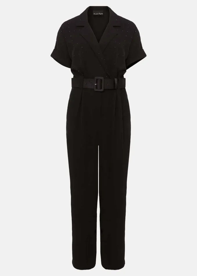 Phase Eight Constance Black Wide Leg Jumpsuit Black Women Dresses