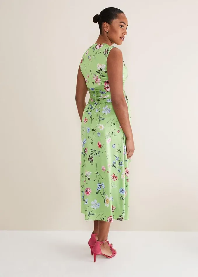 Phase Eight Corrin Floral Midi Dress Limemulti Women Dresses