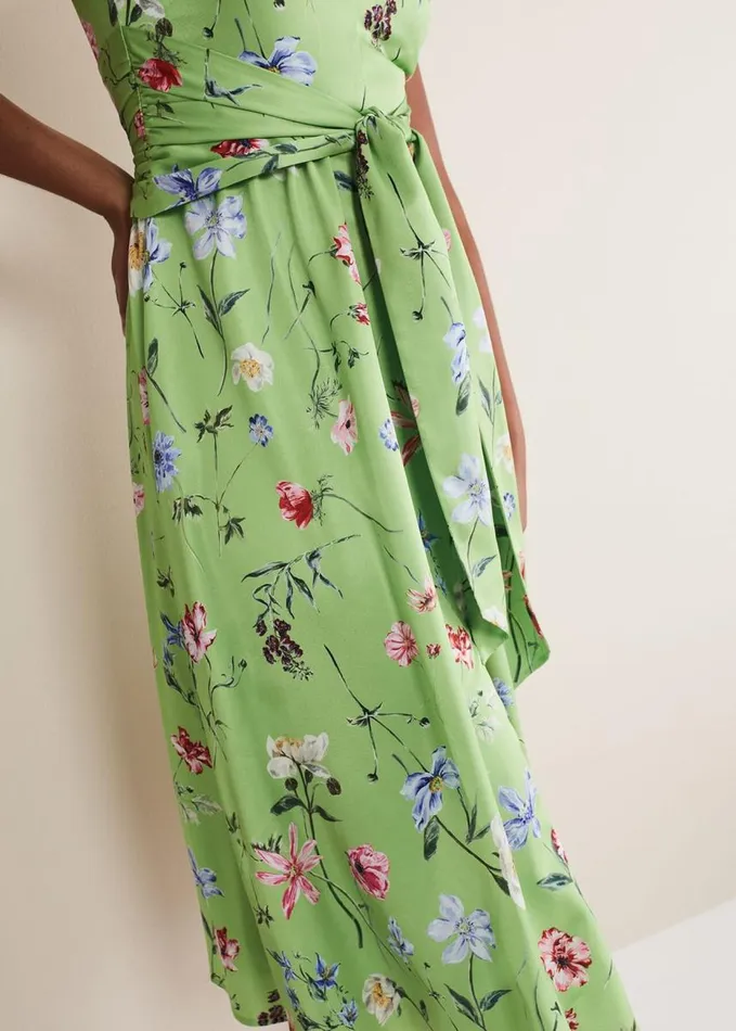 Phase Eight Corrin Floral Midi Dress Limemulti Women Dresses