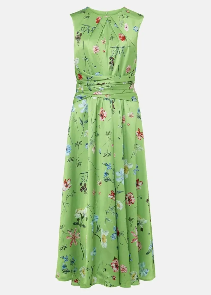Phase Eight Corrin Floral Midi Dress Limemulti Women Dresses