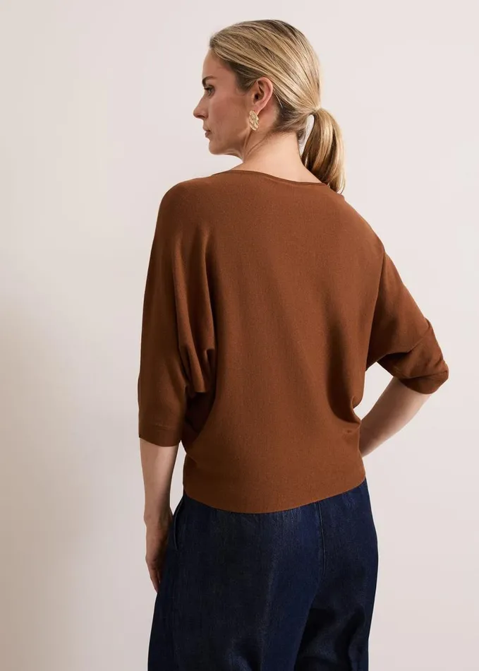 Phase Eight Cristine Knit Jumper Spice Women Knitwear