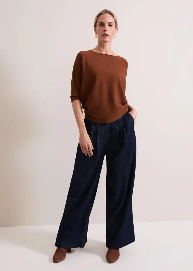 Phase Eight Cristine Knit Jumper Spice Women Knitwear