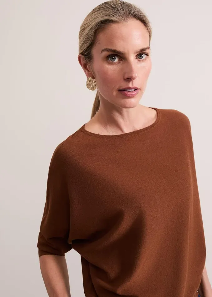 Phase Eight Cristine Knit Jumper Spice Women Knitwear