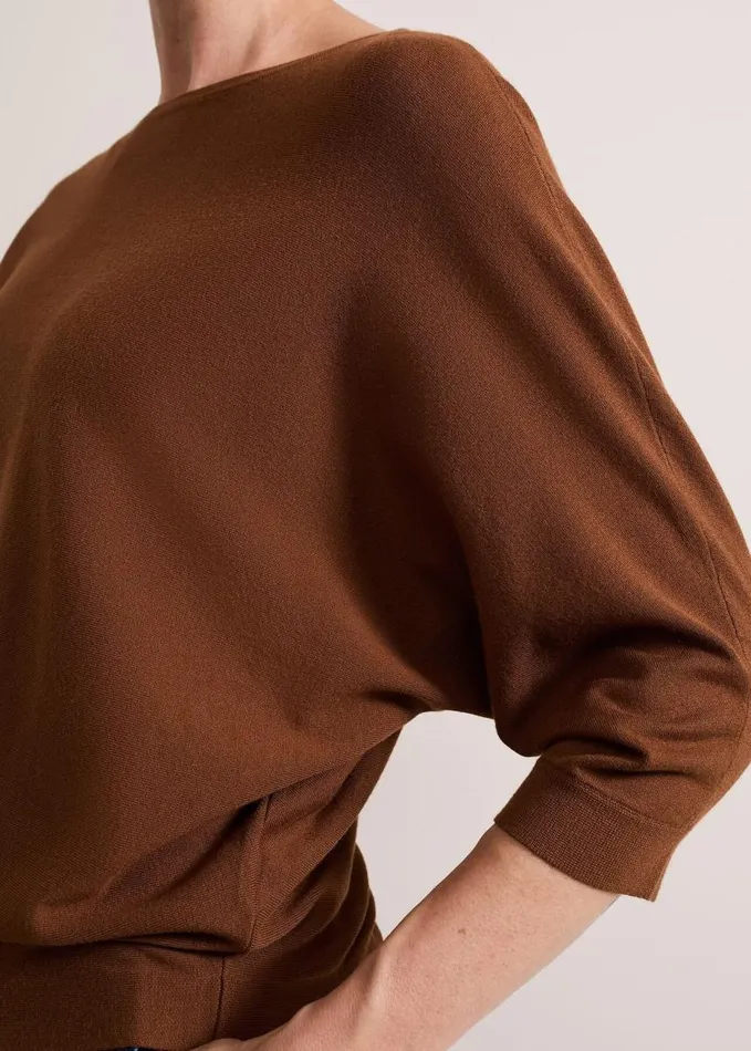 Phase Eight Cristine Knit Jumper Spice Women Knitwear