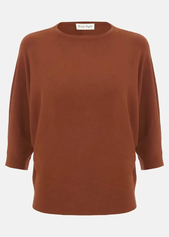 Phase Eight Cristine Knit Jumper Spice Women Knitwear