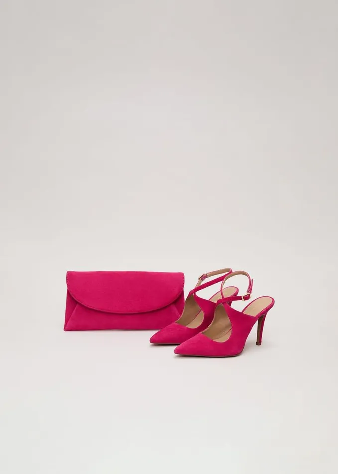 Phase Eight Cross Over Ankle Shoes Pink Women Occasion Shoes