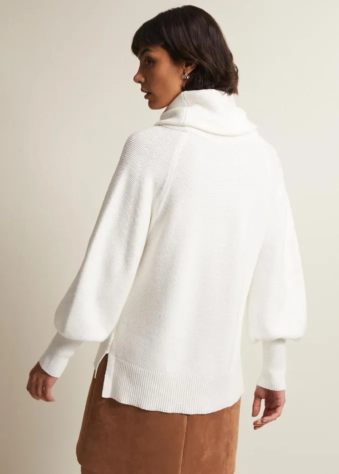 Phase Eight Dahlie Chunky Knit Jumper Ivory Women Knitwear
