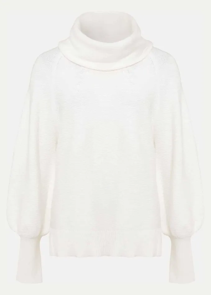 Phase Eight Dahlie Chunky Knit Jumper Ivory Women Knitwear