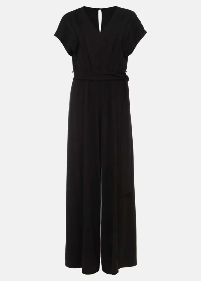 Phase Eight Dania Wide Leg Jersey Jumpsuit Black Women Dresses