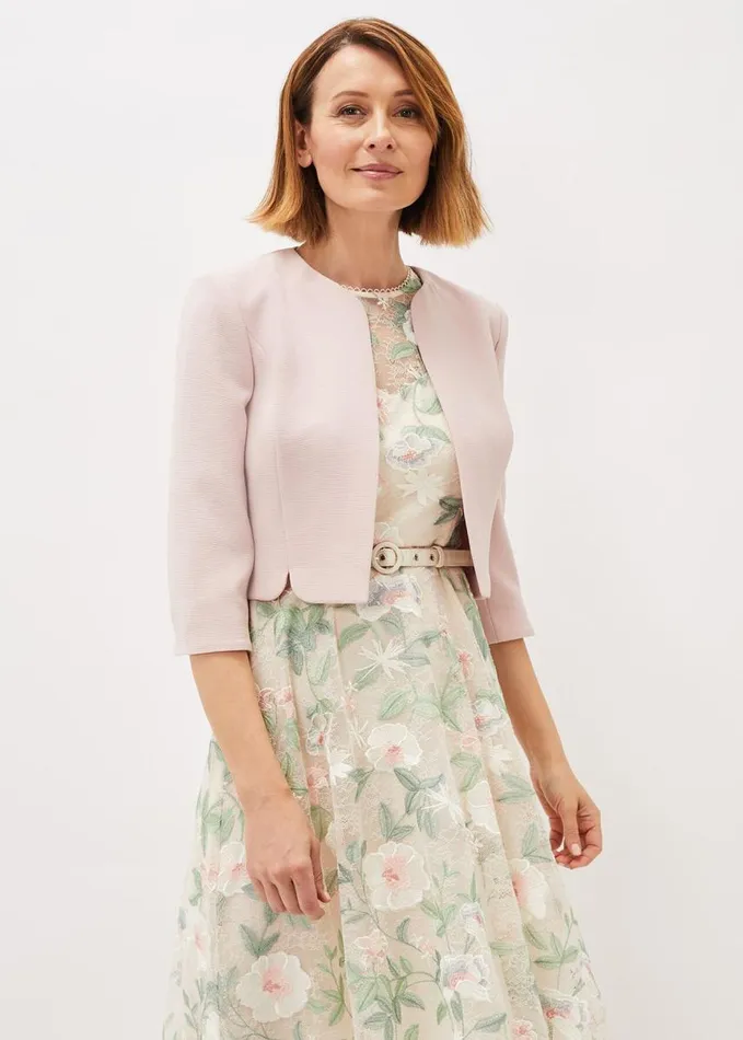 Phase Eight Devon Occasion Jacket Antique Rose Women Jackets