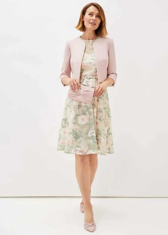 Phase Eight Devon Occasion Jacket Antique Rose Women Jackets