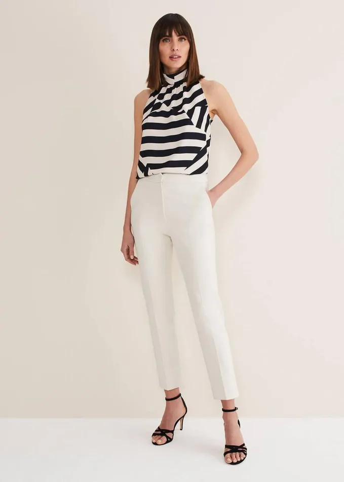 Phase Eight Eira Cigarette Trousers Almond Women Trousers