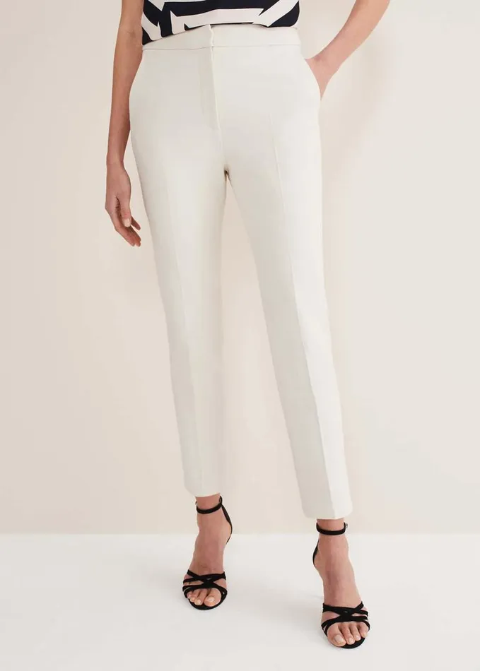 Phase Eight Eira Cigarette Trousers Almond Women Trousers