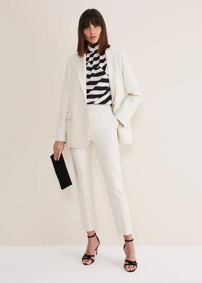 Phase Eight Eira Cigarette Trousers Almond Women Trousers