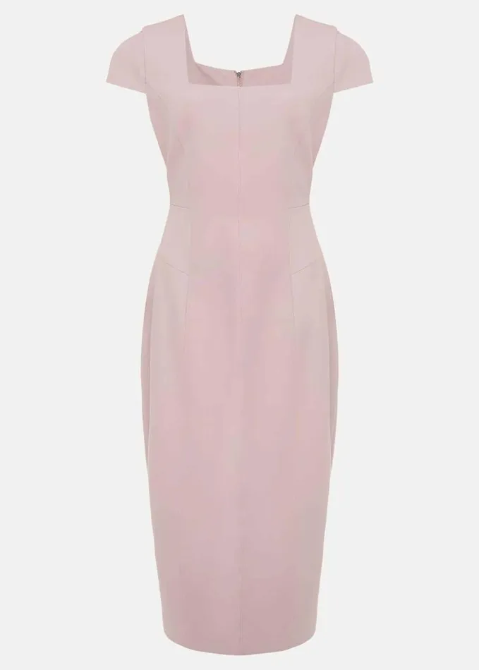 Phase Eight Eira Midi Dress Antique Rose Women Dresses