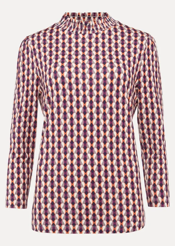 Phase Eight Elizza Geometric Print Top Multicoloured Women Tops and TShirts