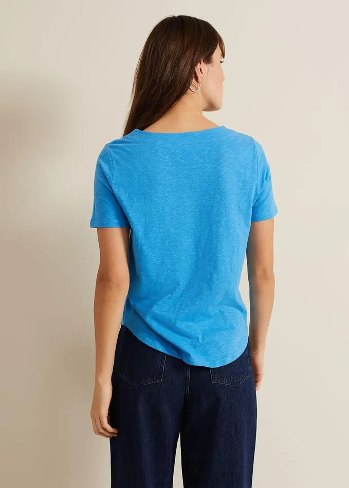 Phase Eight Elspeth V Neck Top Blue Women Tops and TShirts