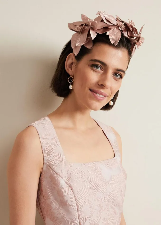 Phase Eight Floral Headband Pale Pink Women Fascinators and Hats