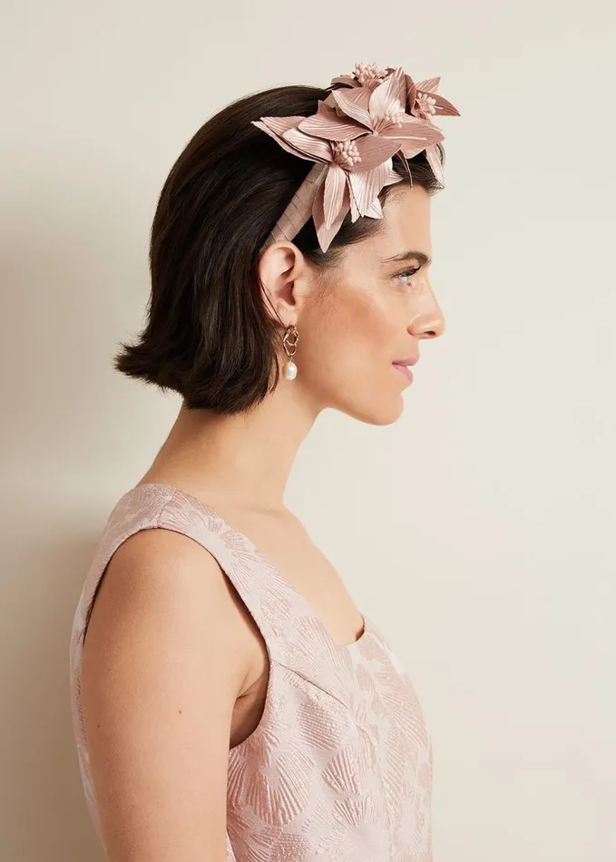 Phase Eight Floral Headband Pale Pink Women Fascinators and Hats