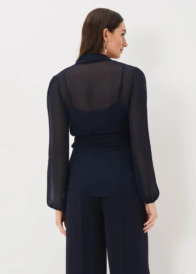 Phase Eight Florentine CoOrd Top Navy Women Tops and TShirts