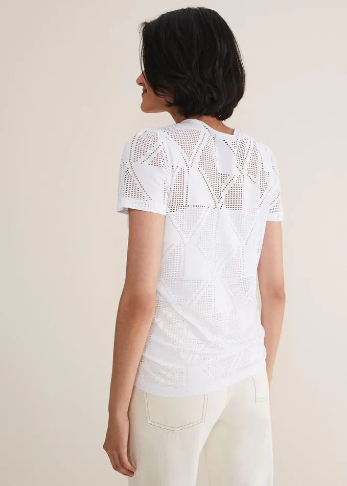 Phase Eight Gemima Ruched Front Top White Women Tops and TShirts