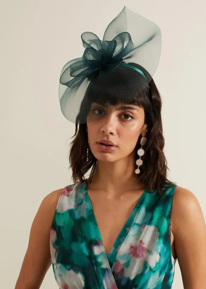 Phase Eight Green Bow Freeform Fascinator Green Women Fascinators and Hats