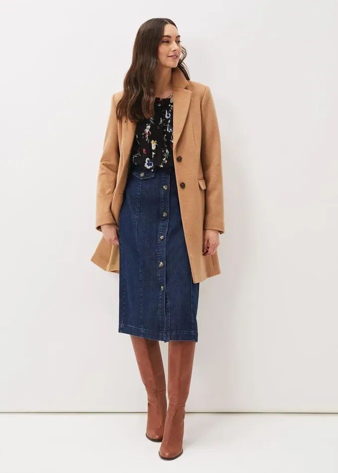 Phase Eight Imara Floral Blouson Sleeve Blouse Blackmulti Women Shirts and Blouses