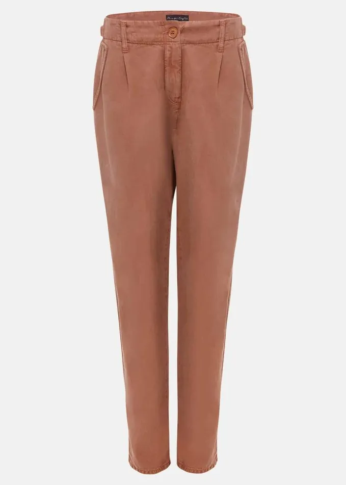 Phase Eight Ivana Relaxed Chino Trouser Chocolate Women Trousers