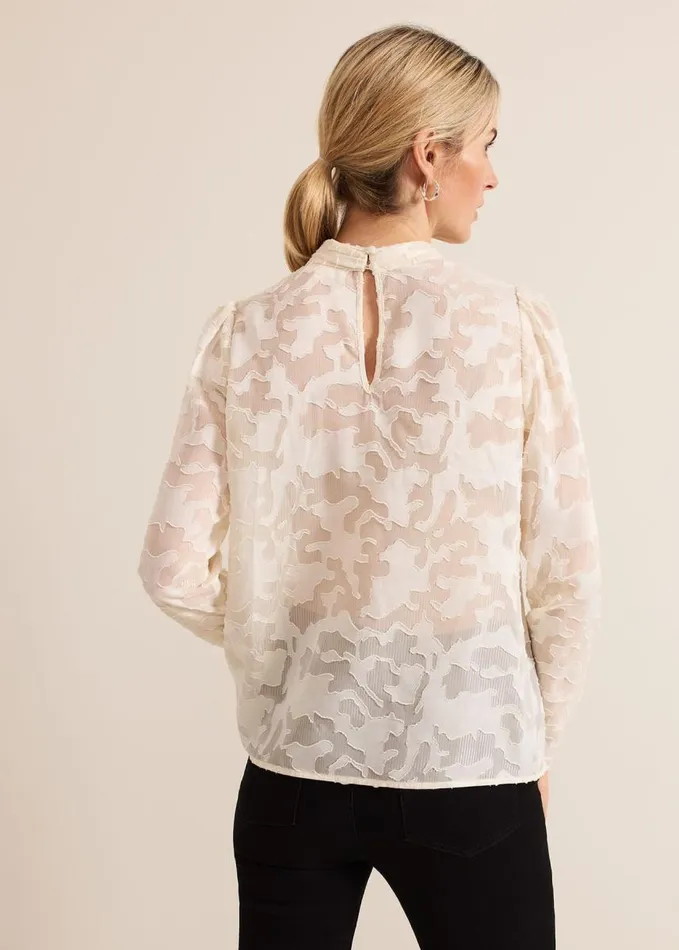 Phase Eight Jacey Metallic Blouse Oyster Women Shirts and Blouses