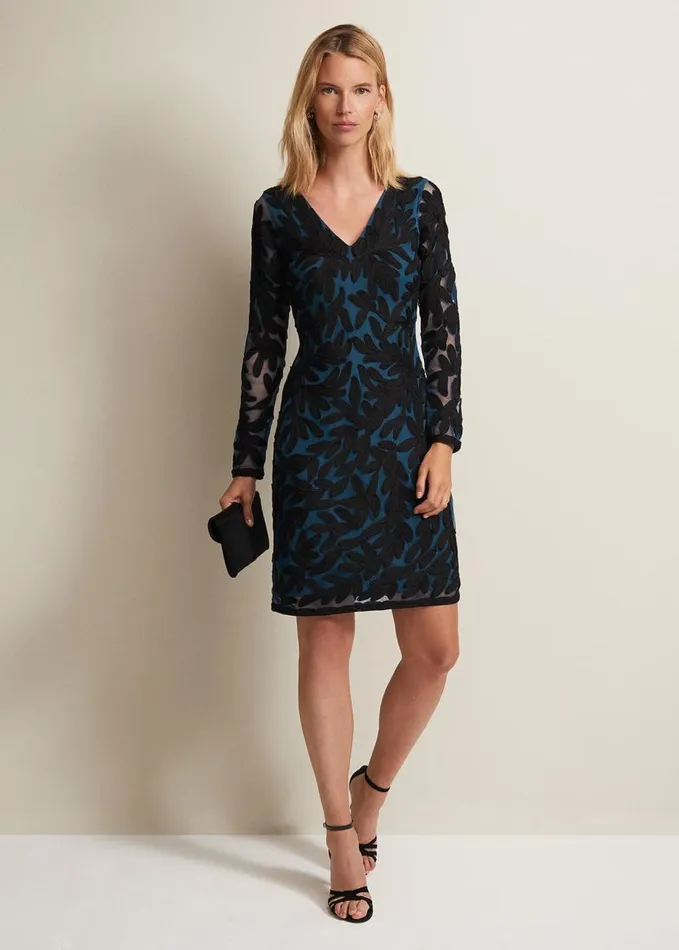Phase Eight Jasinta Tapework Midi Dress Multicoloured Women Dresses