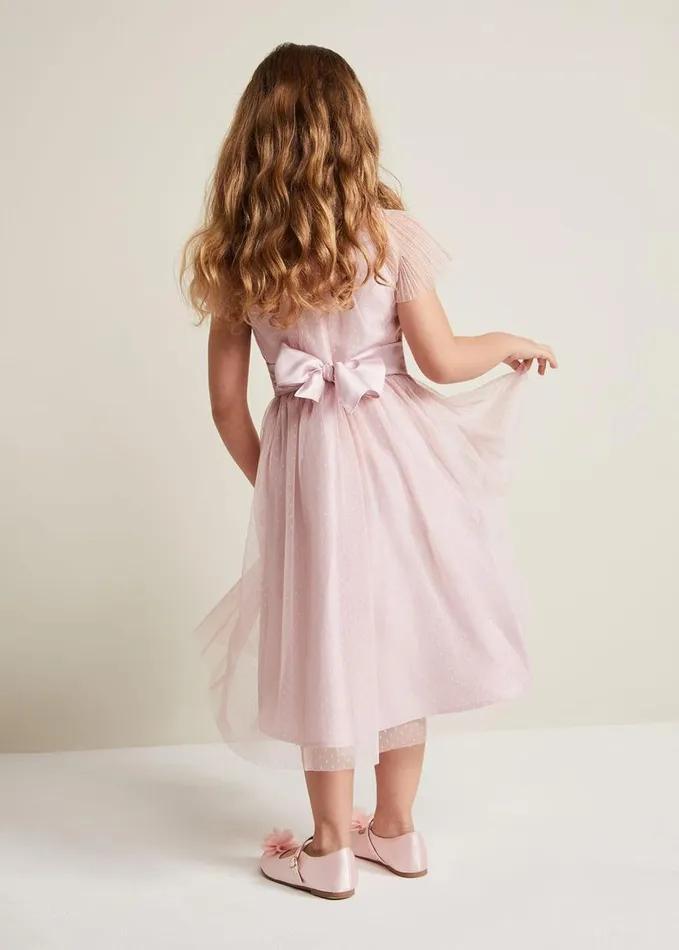 Phase Eight Jasmine Tulle Fit And Flare Dress Antique Rose Women Dresses