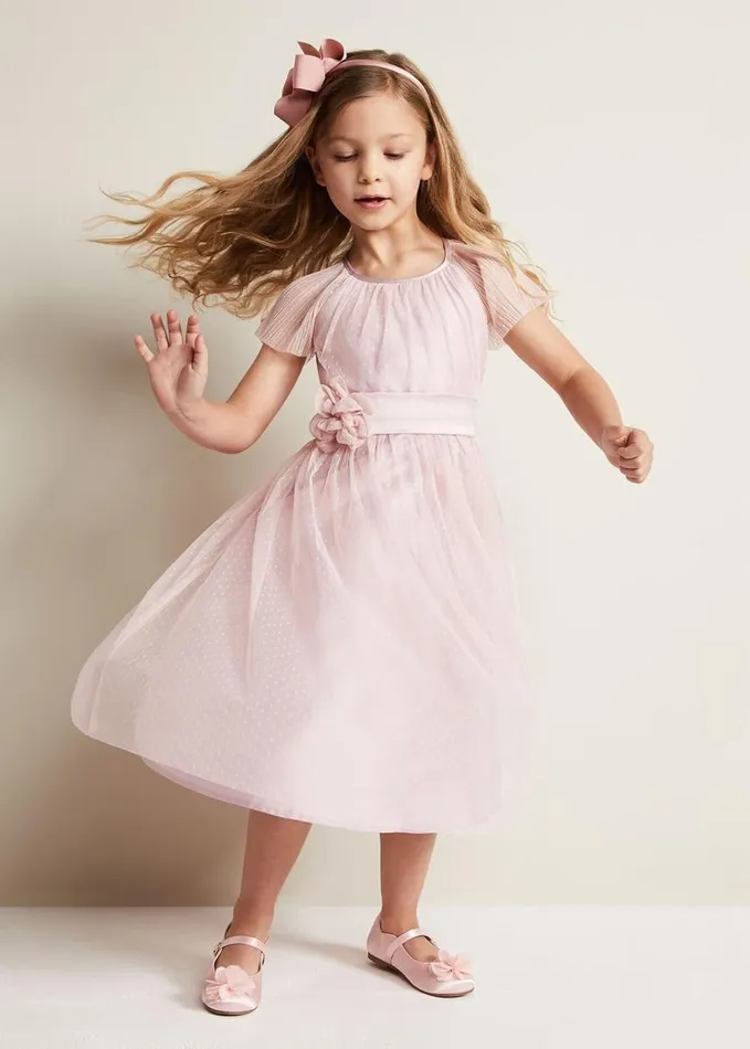 Phase Eight Jasmine Tulle Fit And Flare Dress Antique Rose Women Dresses