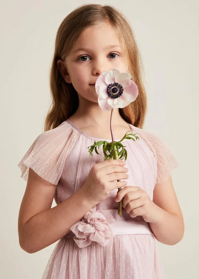 Phase Eight Jasmine Tulle Fit And Flare Dress Antique Rose Women Dresses