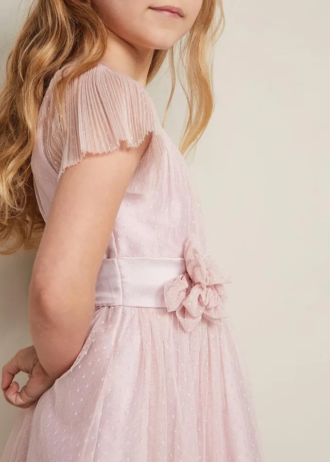 Phase Eight Jasmine Tulle Fit And Flare Dress Antique Rose Women Dresses