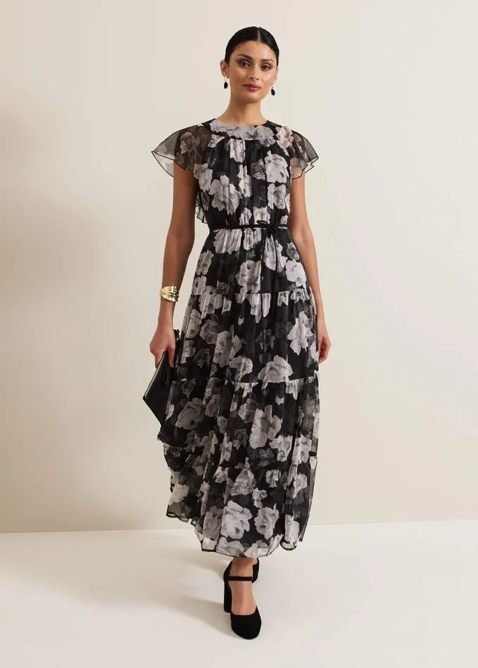Phase Eight Jordine Floral Print Midaxi Dress Multicoloured Women Dresses