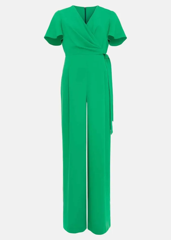 Phase Eight Julissa Green Wide Leg Jumpsuit Green Women Dresses