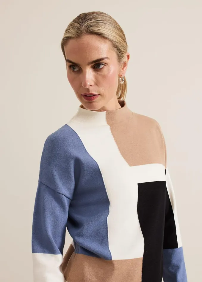 Phase Eight Kamila Colourblock Jumper Multicoloured Women Knitwear