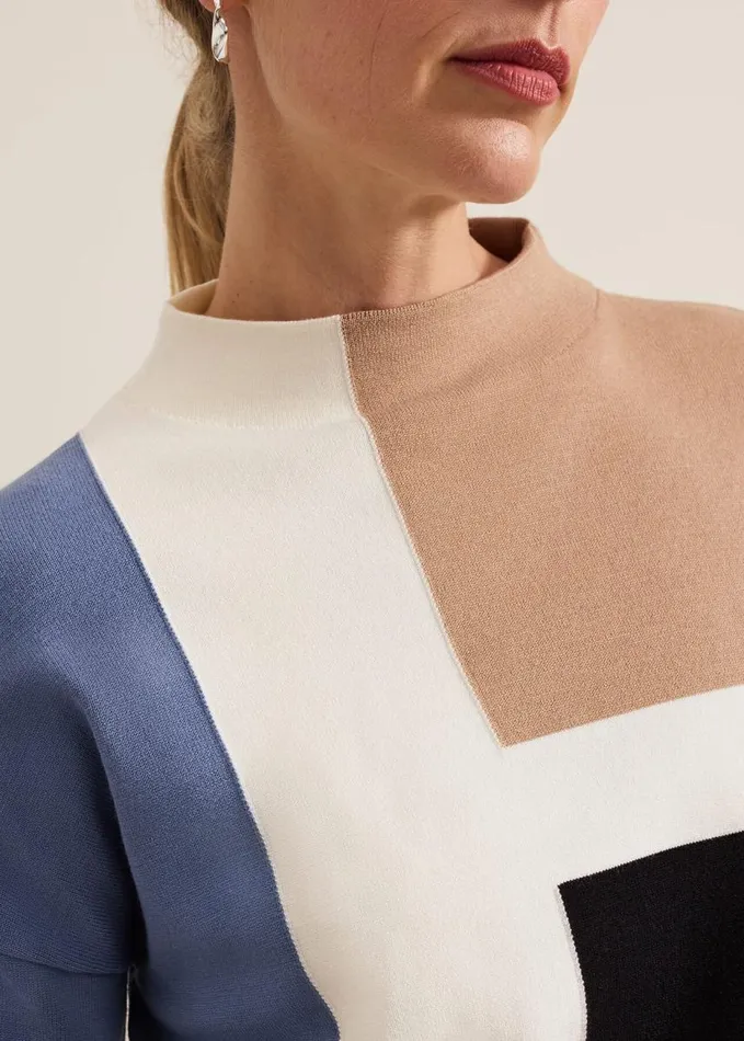 Phase Eight Kamila Colourblock Jumper Multicoloured Women Knitwear