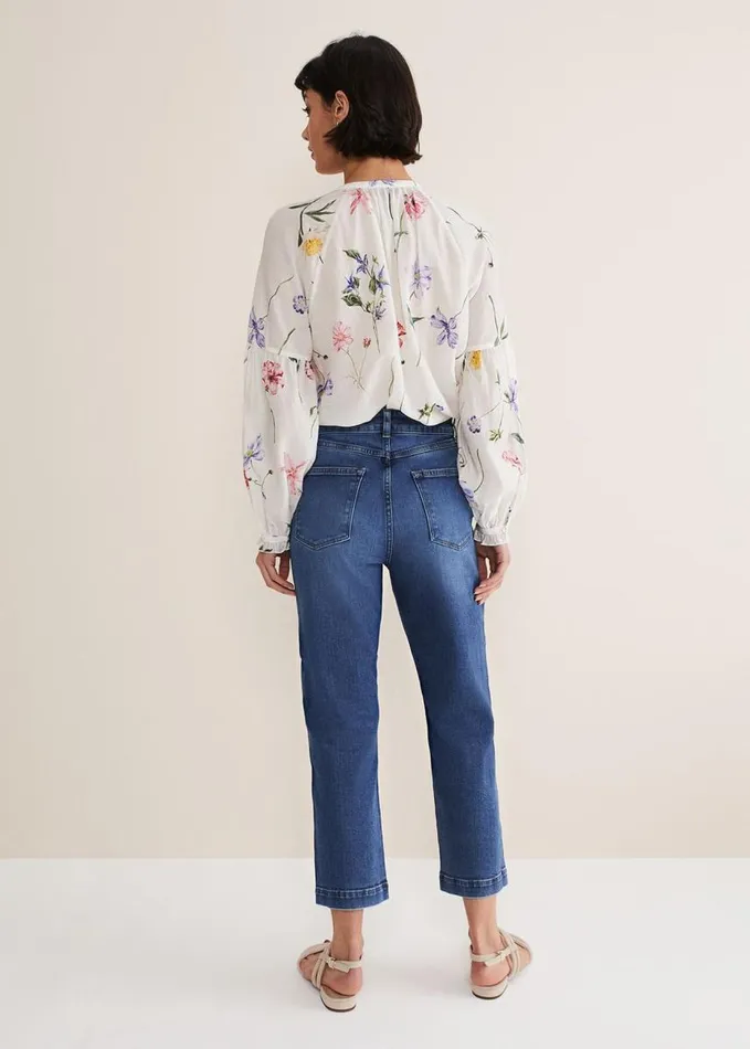 Phase Eight Karlie Straight Leg Jeans Mid Wash Women Trousers