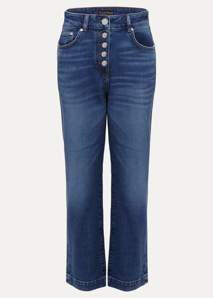 Phase Eight Karlie Straight Leg Jeans Mid Wash Women Trousers