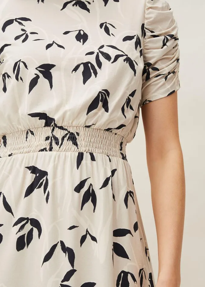 Phase Eight Keeley Floral Print Dress Stone Women Dresses