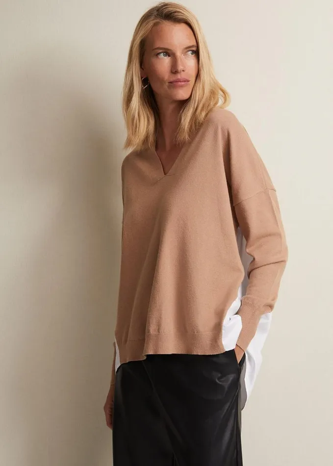 Phase Eight Kienna Fine Knit Shirt Jumper Multicoloured Women Knitwear